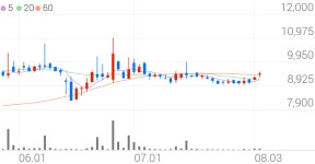 신라에스지, +4.95% 상승폭 확대