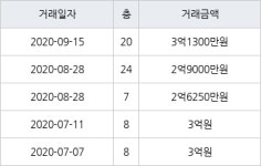 부산 하단동 하단 SK VIEW 아파트 74㎡ 3억1300만원... 역대 최고가