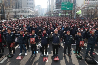‘건폭’ 근절 나서자 민노총 건설노조 4만명 집회…“언제라도 총파업”