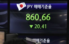100엔당 856원대로 떨어진 엔화 가치… 원·달러 환율 1200원대로