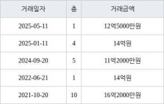 서울 풍납동 풍납 현대리버빌1차 114㎡ 12억5000만원에 거래