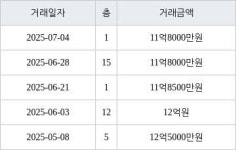 서울 수서동 수서신동아 39㎡ 11억8000만원에 거래