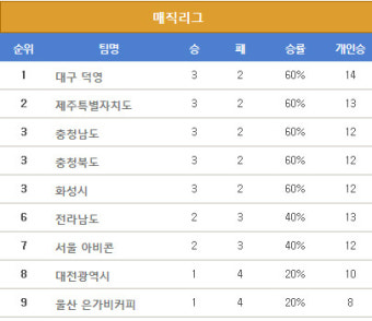 '강원도의 힘', 내셔널바둑리그에서 빛났다