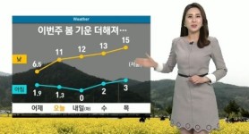 이번주 전국 날씨, 지난주보다 따뜻…굿바이 꽃샘추위