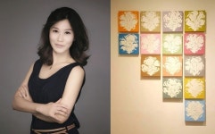 동양화가 김미숙 작가의 고급스럽고 여성스러운 작품세계, ‘여인을 품은 꽃’