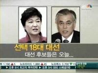 박근혜-문재인, PK-TK서 나흘째 유세대결