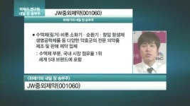 [관심주] 세계 5대 브랜드 JW중외제약, 올해 실적도 껑충?