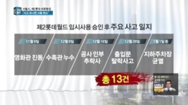 옐로카드 받은 제2롯데…또 사고나면 사용 취소