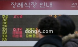 [SD포토] 고려대 장례식장에 마련된 故 조성민의 빈소