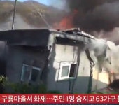 구룡마을 화재… 1명 사망·136명의 주민들 대피소동