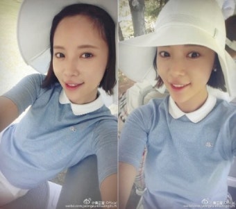 황정음, 골프 라운딩 인증샷… 상큼 미소 여전해