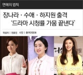 [연예의 법칙] 장나라·수애·하지원 출격…‘드라마 시청률 가뭄 끝낸다’