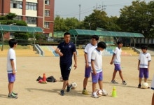 안산경찰청 캡틴 신형민, 일일 체육교사로 변신