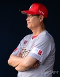 [포토] 김용희 ‘초반부터 안풀리네’