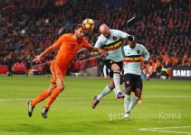 벨기에 네덜란드, 공방전 끝 평가전 1-1 무승부