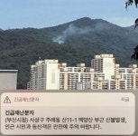 백양산 부근 산불 발생…인명피해, 진화 상황