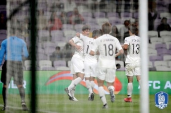 [아시안컵] ‘김민재 선제골’ 한국, 키르기스스탄 상대로 고전 끝 전반 1-0 리드