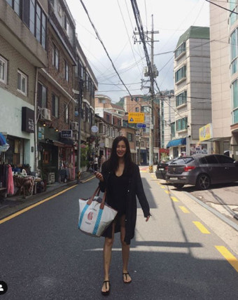 [DAY컷] 한채아 출산 근황→군살 하나 없이 미모 발산