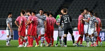 [포토] 국가대표팀-올림픽대표팀 ‘2-2 무승부~’