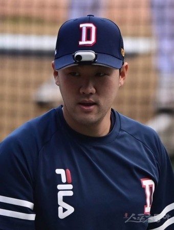 [포토] 양석환의 시야로 보는 두산 훈련