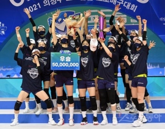 [포토] 현대건설, KOVO컵 대회 우승