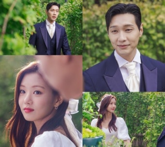 ‘신사와 아가씨’ 지현우X이세희, 눈부신 자태 ‘연애 시작 전에 웨딩 촬영?’