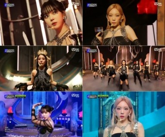 ‘엠카’ 갓더비트 ‘스텝백’ 직캠 전원 공개…태연·윈터 반응 활활 [종합]