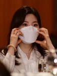 이유빈 ‘마스크 제대로 쓰고’ [포토]