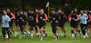 6월 평가전 준비하는 축구대표팀 [포토]