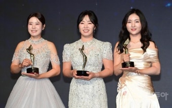 박민지-김수지-이예원, 2022 KLPGA 대상 시상식 [포토]