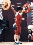 북한 역도 리숙, 여자 64kg 용상 세계신