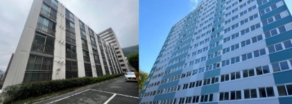 부산도시공사, 노후 임대아파트 미관 개선 나서