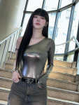 에스파 카리나, 초밀착 의상 깜짝…남다른 건강미 [DA★]
