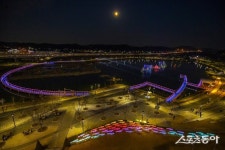 시흥시 은계호수공원, 낮에는 봄꽃 향연 밤에는 빛의 향연