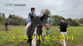 ‘콩콩팜팜’ 이광수 “신하 된 느낌”…도경수 말 태우고 ‘폭소’