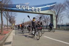 자전거 라이딩 행사, 화창한 봄날, 달리는 기분도 최고
