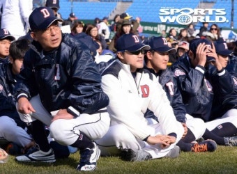 [SW포토+] 팬들과 함께하는 프로야구 두산 선수단