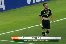 [브라질월드컵] 다비드 비야 은퇴 경기서 골 넣어 행복