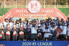 김해시청, 경주한수원 제치고 통합 K3리그 초대 우승