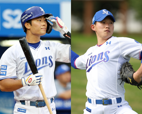 삼성 라이온즈 차승준과 정민성, 2025 MLB 드래프트 참가 확정
