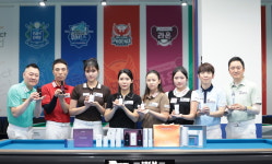 프로당구 에스와이 선수들, ‘화장품 모델’ 나섰다! ‘SY 베리테옴므 챔피언십’ 포토콜