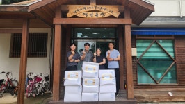 청춘꼬마김밥, 춘천 애민보육원에 순대 520인분 전달…지역사회 나눔 실천