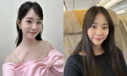 ‘목 디스크·손 떨림’ 우려 씻었다…한승연, 분홍 리본 입고 ‘방긋’