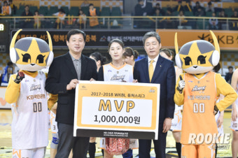 [포토] (퓨처스리그)KB스타즈 78:56으로 승리, MVP 김한비