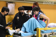 온양여고 편선우, 트라이아웃 도중 무릎 부상…병원 이송