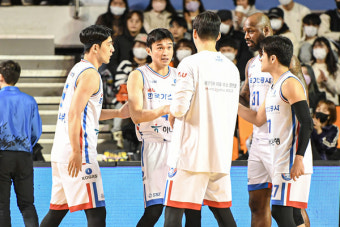 한국가스공사, KCC 막판 추격 따돌리고 3연패 탈출