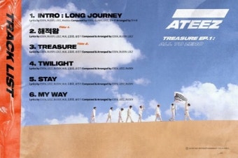 에이티즈, 데뷔 앨범 트랙리스트 공개…더블 타이틀곡 ‘Treasure’·‘해적왕’