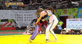 ‘2019 아육대’ 우주소녀 VS 프로미스나인, 여자 씨름 준결승전 결과는?