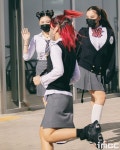 [움짤] 아이키, 훅! 들어온 연신내 1번 출구 아기오리 출근길