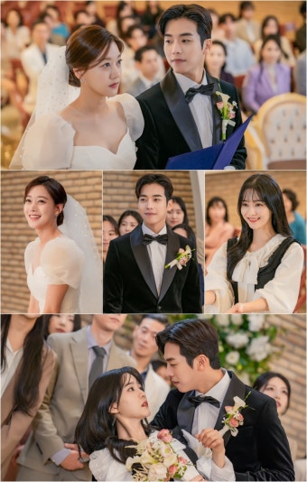 '세 번째 결혼' 오승아·문지후 결혼식 현장…파국의 삼각관계?